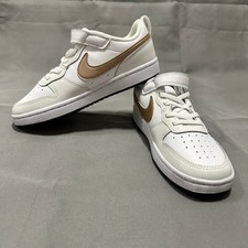 Nike Court Borough Low Recraft Court Borough Size 3Y White Metallic Gold Black