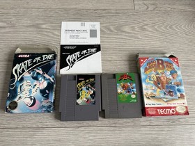 6 Nintendo Nes Games - PAL / USA - Karnov / Robin Hood /  Skate Die