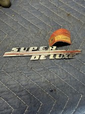 Ford Flathead V8 Super Deluxe Trunk Emblem 1946 1947 1948 Nos New