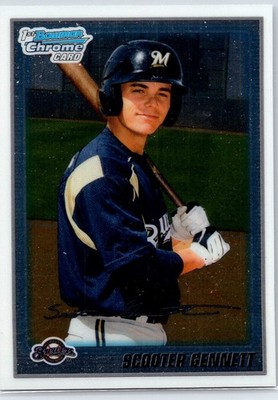 2010 Bowman Chrome Scooter Gennett 1st Bowman Rookie RC #BCP206
