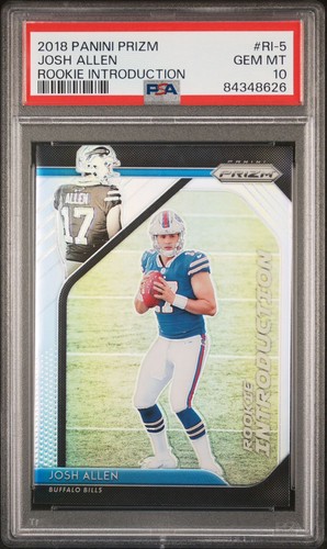 2018 Panini Prizm - Rookie Introduction Josh Allen #RI-5 (RC, Rookie) - PSA 10