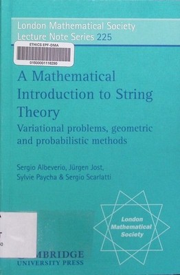 A mathematical introduction to string theory variational problems, geometric and