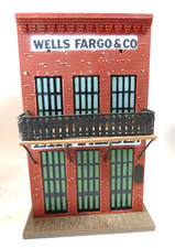 Wells Fargo & Co. Express Bank Building Vintage Piggy Bank 1970's Hong Kong