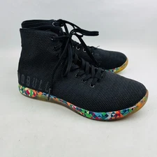 NoBull High Top Black Trainer Mens 10 Lace Up Sneaker Super Fabric Shoes