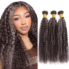 Habiliana Bundles Human Hair 24 26 28 Inch Deep Wave P4/GREY Human Hair Bundles