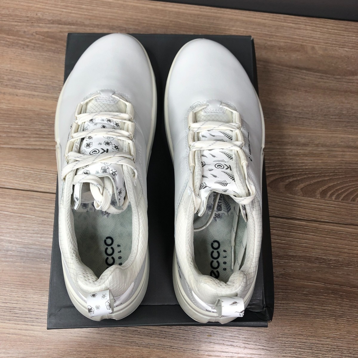 ECCO BIOM H4 ⛳️ゴルフシューズ EU38 ホワイト ECCO Golf BIOM H4 ウィメンズ レザーGore-Texゴルフシューズ