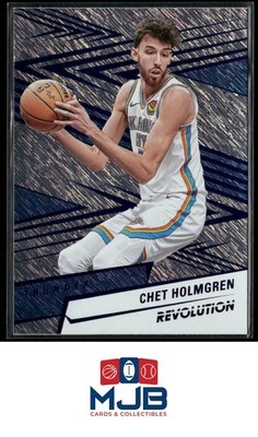 2024-25 Panini Revolution Chet Holmgren Blue Storm #86 Oklahoma City Thunder