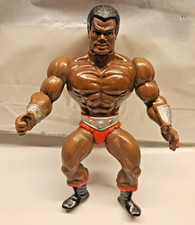 Vintage 1981 Mattel MOTU Clamp Champ He-Man Malaysia Original Action Figure