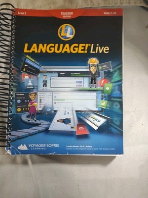 Language Live Level 1 Unit 7 - 12 Teacher Edition Voyager Sopris Learning