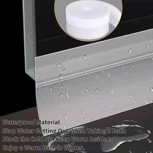 16.5Ft Glass Shower Door Weather Stripping Self-Adhesive Window Seal Strip - Picture 5 of 7