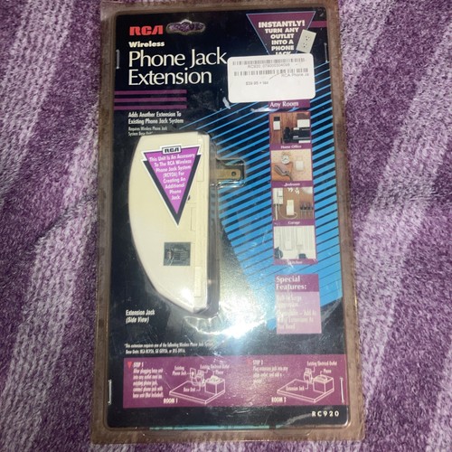 RCA RC920 Wireless Telephone Phone Jack Extension NEW free shipping