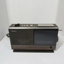 Vintage Sony Dream Machine ICF-C21W Brown AM/FM Alarm Clock Radio Made Japan