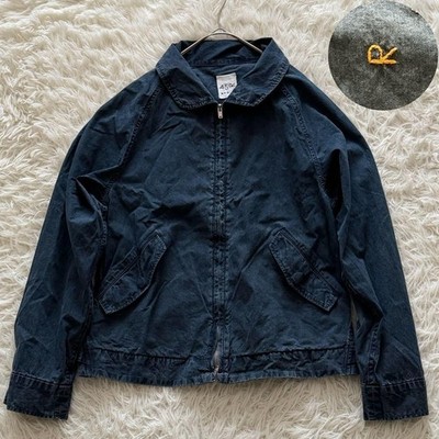 45R 45rpm 908 Swing Top Indigo Blouson Harrington Jacket Cotton Size 3 Japan