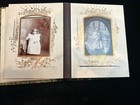 Antique Victorian Art Nouveau Celluloid Album with Floral Velvet Back and Photos — photo 10