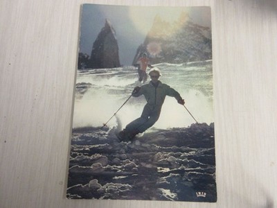 CP POSTCARD MOUNTAIN LANDSCAPE SKI OFF PISTE - Written