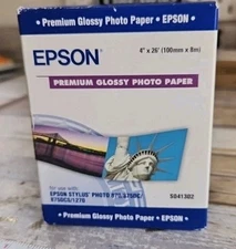 BRAND NEW EPSON S041302, PREMIUM GLOSSY PHOTO PAPER FOR INKJET 4" X 26".a SEALED