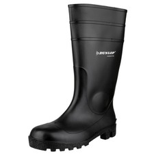 Dunlop Protomastor Full Safety Wellington Black  PVC/Nitrile Sole with PVC Uppe