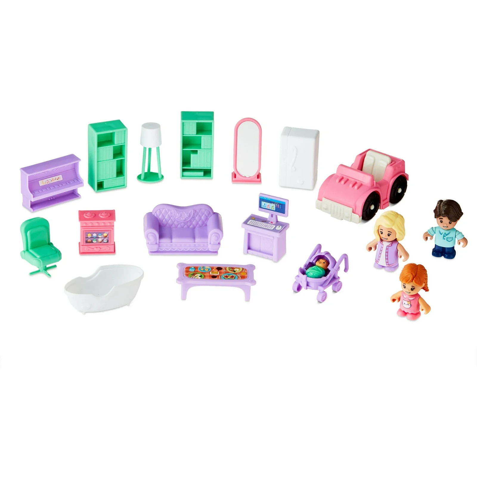 Kid Connection Doll House Play Set, 28 Pieces