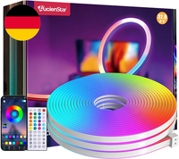 10M RGB LED Neon Strip, 24V IP65 Wasserdicht Led Streifen Mit Remote/App, Musik