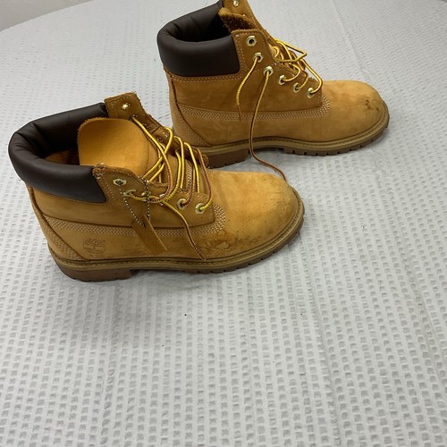 Stivali Timberland da ragazzo 6 pollici in pelle classica di grano taglia 3 M *macchie, non puliti* - Foto 3 di 12