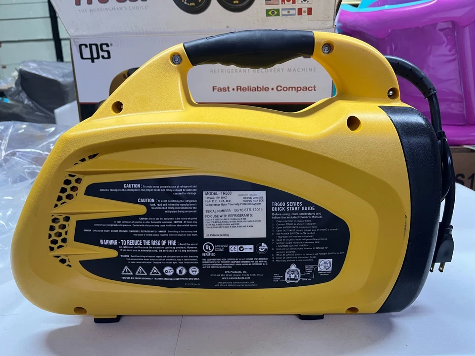 Máquina de recuperación de refrigerante Pro TR600 Foto 2 de 4