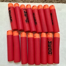 Nerf N Strike Mega Darts / 16 Dart Lot / 4" Red And Orange