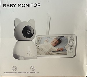 Yelour Baby Monitor w/ 2K Camera 5" Screen Night Vision Cry Motion Detection App