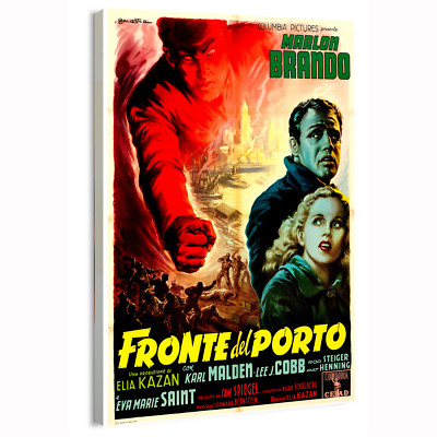 1954 On the Waterfront (Columbia,) Italian Movie Poster or Canvas Home Decor