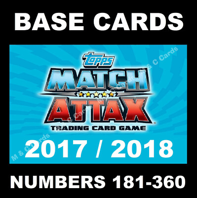 Match Attax 2017/18 17/18 Premier League BASISKARTEN 2017 / 2018 181-360 TOPPS  