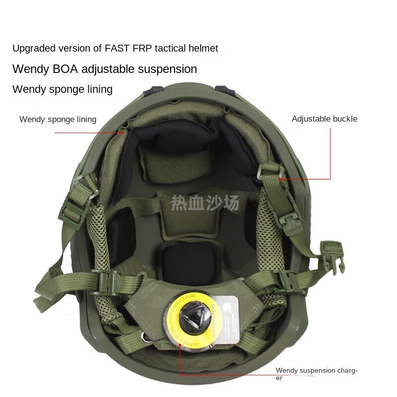 Fiberglass Fast Tactical Helmet 1.5kg Riot Training Custom