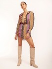 Nwt $475 Equipment Ella Silk Blouson Mini Dress Xl