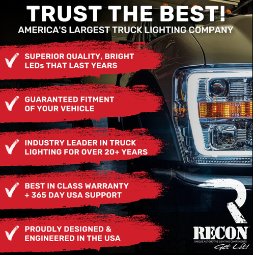 Recon Smoked Lens LED Third Brake Light For 14-19 Chevrolet GMC Silverado Sierra - Picture 7 of 13