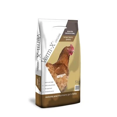 Copdock Mill Range Layers Pellets + Verm-X 5kg Poultry Feed