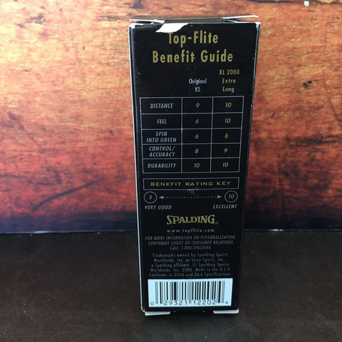 Spalding Top Flite XL 2000 1 Sleeve of 3 Golf Balls - Extra Long - Picture 5 of 7