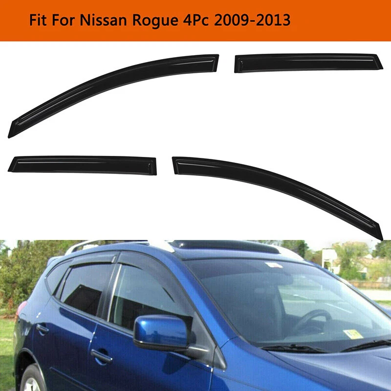 Window Visors Rain Guards Sun Shade Wind Deflector For Nissan Frontier Rogue Foto 4 de 4