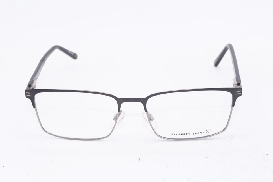 全新 GEOFFREY BEENE XL G449 枪金属黑色正品框架眼镜 58-18 — 第 2/4 张图片