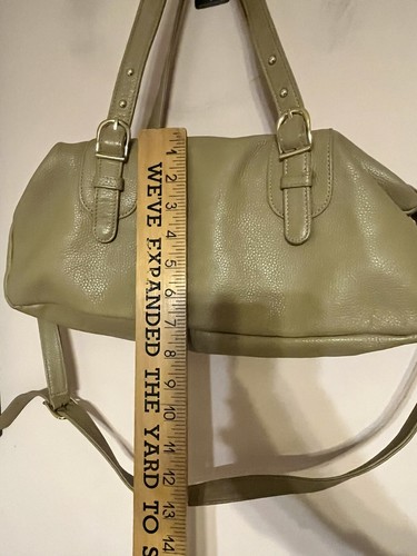 ONNA EHRLlCH Derin Light Tan Pebbled Leather Satchel Bag Beige LESEN - Bild 5 von 13