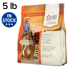 UltraCruz Equine Probiotic Supplement for Horses, 5 lb, Powder 150 Day Supply 