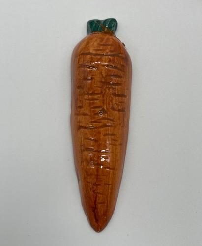 PORTE COUTEAU CERAMIQUE BARBOTINE LEGUME VINTAGE ANNEE 70 - Imagen 7 de 7