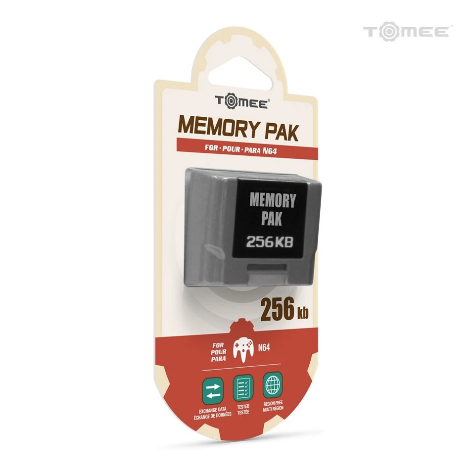 Tomee 256KB Memory Card for Nintendo 64 – Save & Transfer Game Progress (NEW) - Image 2 of 3