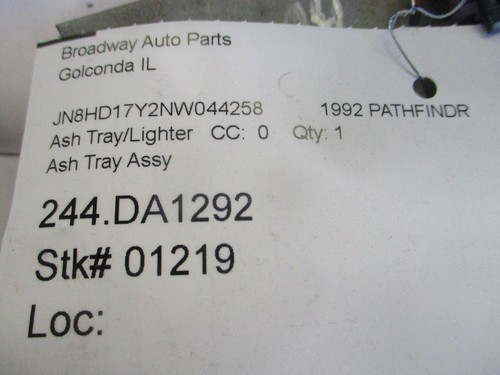 92 Pathfinder Ash Tray w/ Bracket & wiring 87-95 - Bild 4 von 4