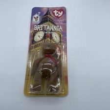 Ty McDonalds Teenie Beanie Baby, Britannia The Bear w/RARE ERRORS 1993/OAKBROOK