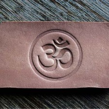 Leather Stamp: Om Om symbol - Delrin Material