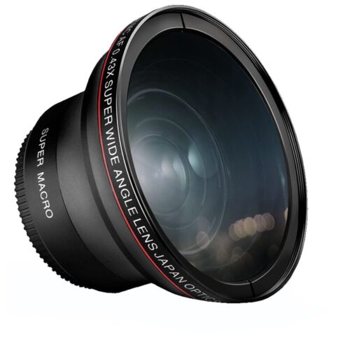 0.43X Ultra Wide Angle Lens with Macro Portion 49/52/55/58mm for Digital SLR - Picture 1 of 12