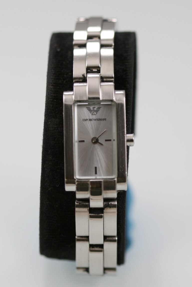 Emporio Armani Watch Women Silver Stainless Steel Water Res