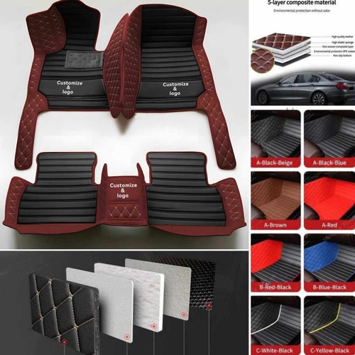 For Tesla Model X Y S 3 Car Floor Mat Front & Rear Custom Carpets Luxury Auto - Imagen 30 de 34