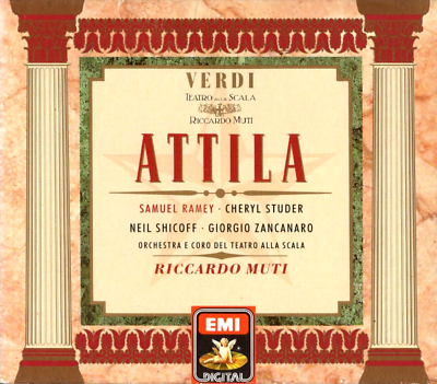 Verdi Attila RICCARDO MUTI SAMUEL RAMEY STUDER EMI 2 CD BOX EX/NM  