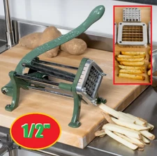 1/2" French Fry Potato Cutter Commercial Restaurant Pub Countertop Slicer Dicer