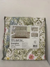 New Victoria Classics 3pc Quilt Set Evangline Full/Queen Size