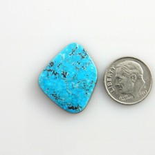 Natural Single Morenci Blue Turquoise Cabochon gem stone cab Gemstone sm143